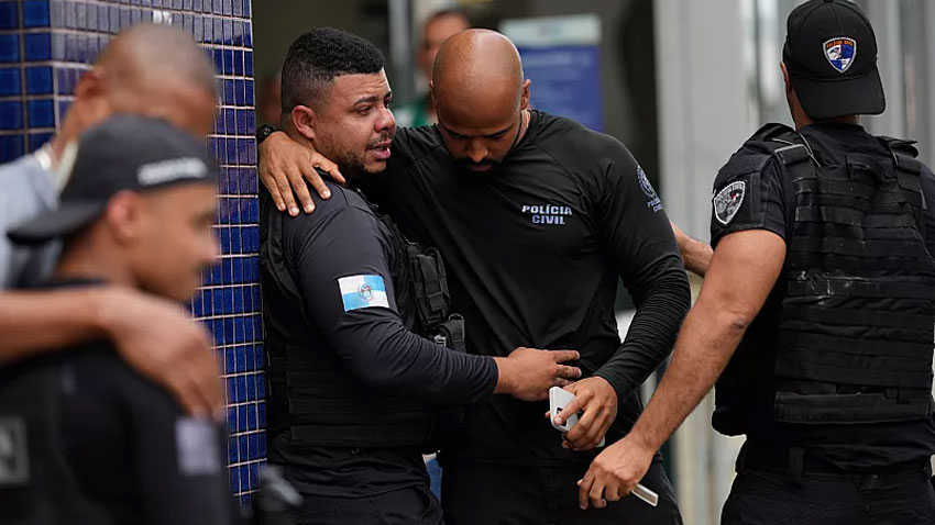 At least 60 including 4 cops dead in Brazil police operation At least 60 including 4 policemen dead in Brazil operation against criminals.