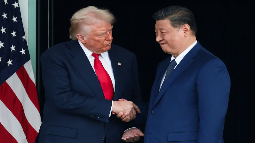Trump–Xi tariff truce: Inside Busan meeting that could reshape global trade US President Donald Trump greets Chinese President Xi Jinping as they hold a bilateral meeting at Gimhae International Airport, on the sidelines of the Asia-Pacific Economic Cooperation (APEC) summit, in Busan, South Korea, October 30, 2025 Photo: Reuters